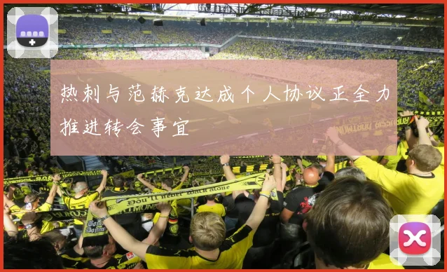 热刺与范赫克达成个人协议正全力推进转会事宜